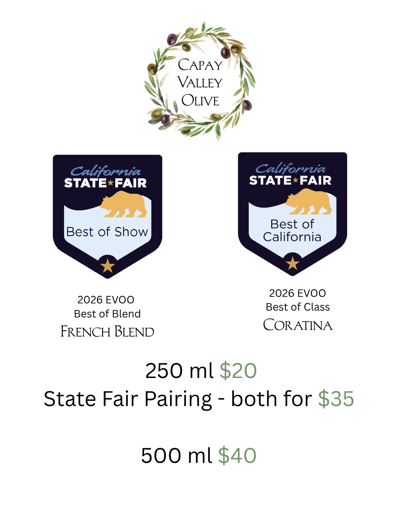 CAPAY VALLEY OLIVE OIL