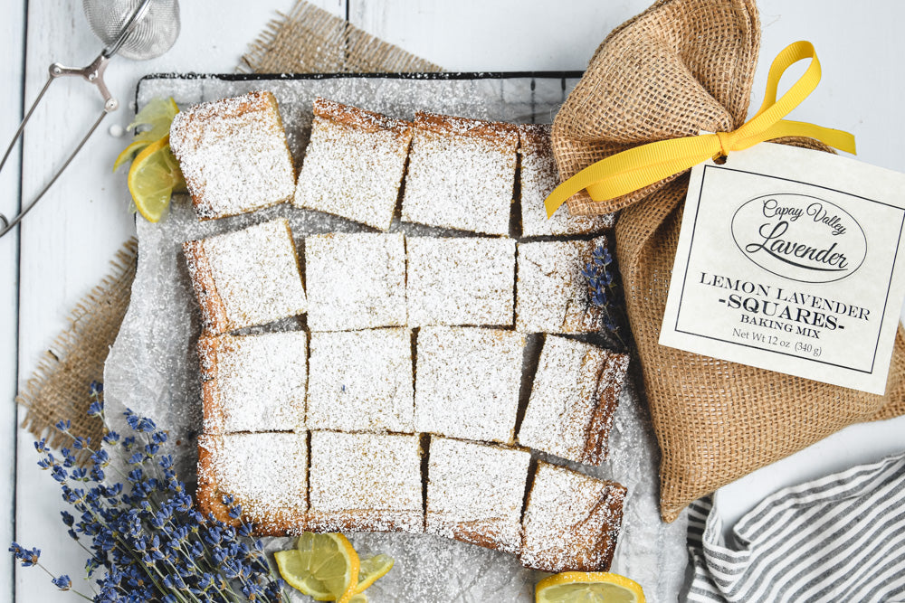 LEMON LAVENDER SQUARES BAKING MIX