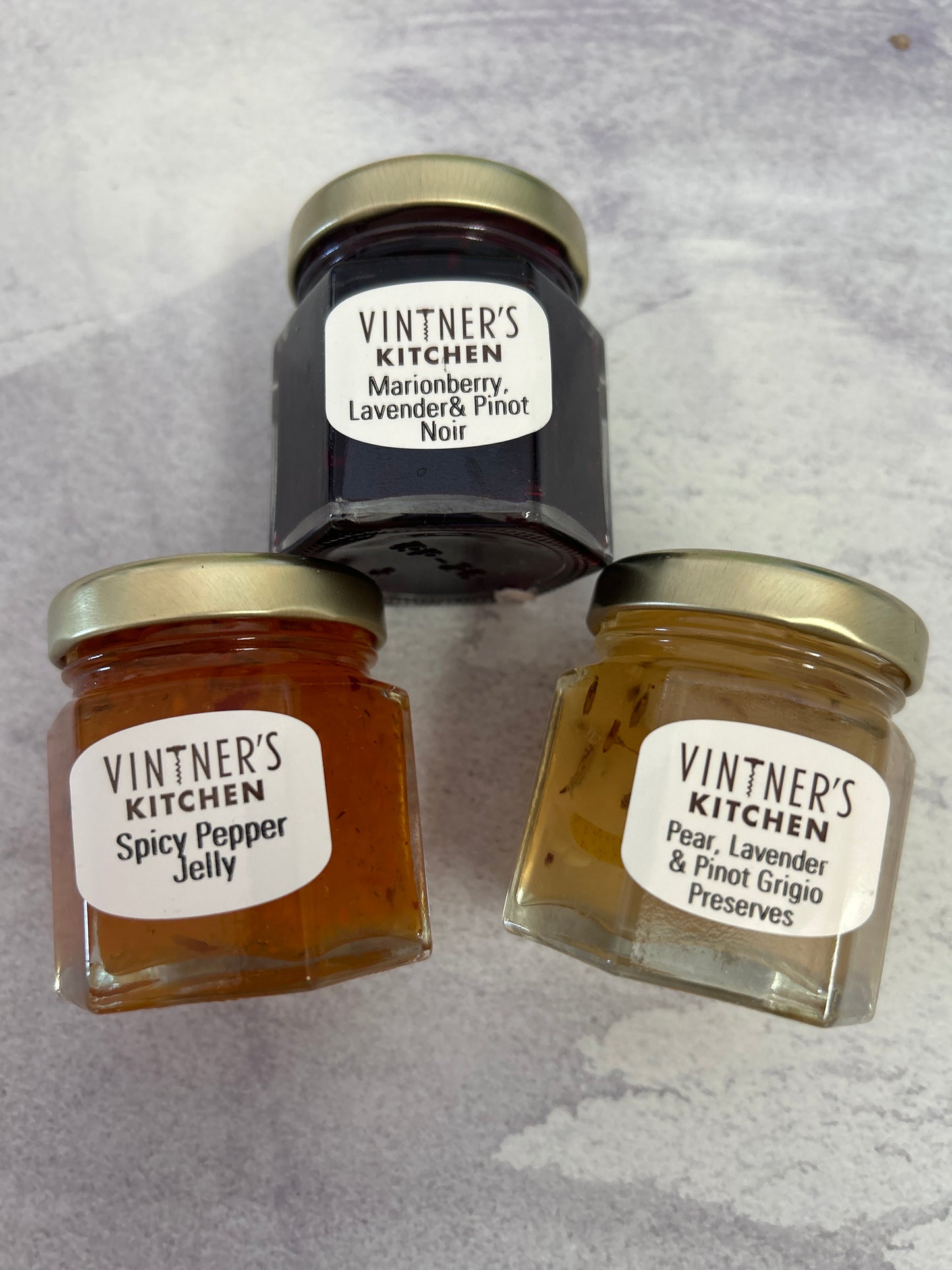 VINTNER'S KITCHEN TRIO OF LAVENDER JAMS