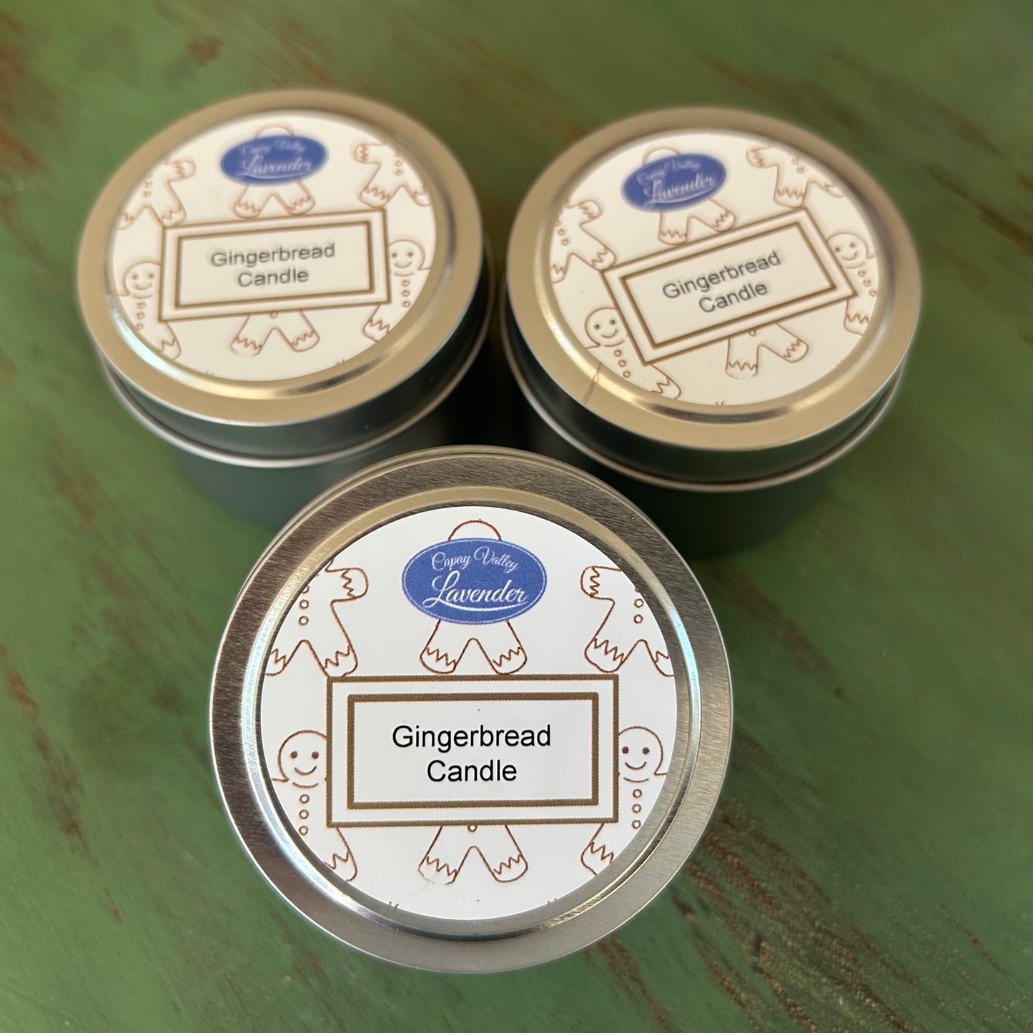 GINGERBREAD CANDLE IN A TIN